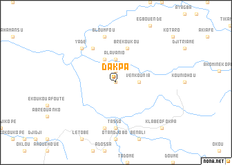 map of Dakpa