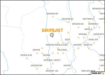 map of Dak Pojiêt