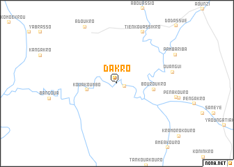 map of Dakro