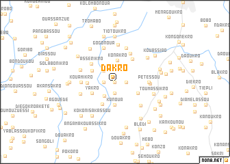 map of Dakro