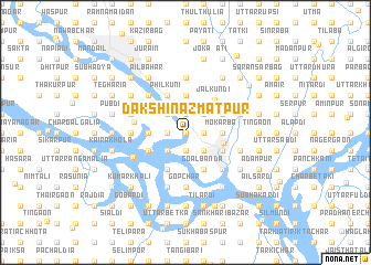 map of Dakshin Āzmatpur