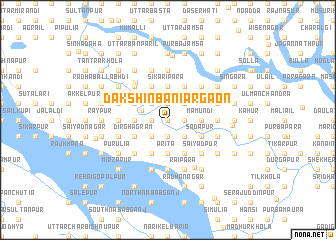 map of Dakshin Bāniārgaon