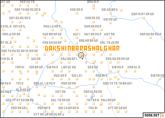 map of Dakshin Bara Shalghar