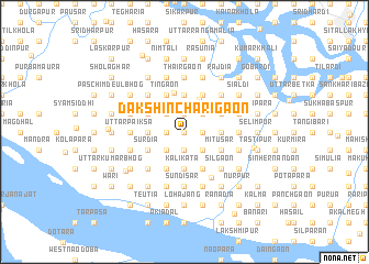 map of Dakshin Chārigaon