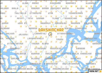 map of Dakshin Char