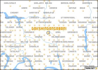 map of Dakshin Dāngābāri