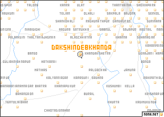 map of Dakshin Debkhanda