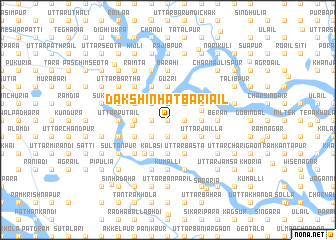 map of Dakshin Hāt Bariāil