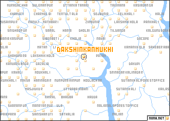 map of Dakshin Kānmukhi
