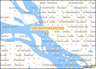 map of Dakshin Kāsādaha