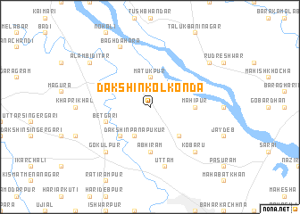 map of Dakshin Kolkonda