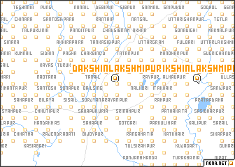 map of Dakshin Lakshmīpur