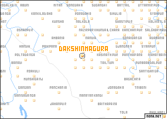 map of Dakshin Māgura