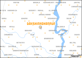 map of Dakshin Mohanpur