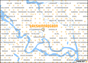 map of Dakshin Naogaon