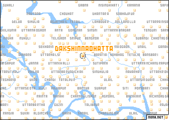 map of Dakshin Naohātta