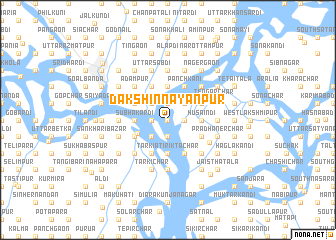 map of Dakshin Nayānpur
