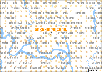 map of Dakshin Pāichāil