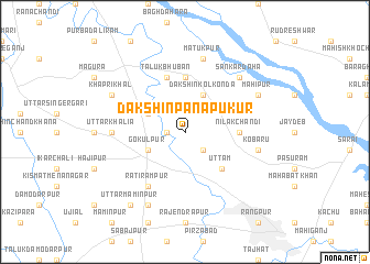 map of Dakshin Pānāpukur