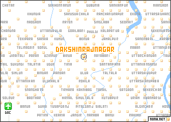 map of Dakshin Rajnagar