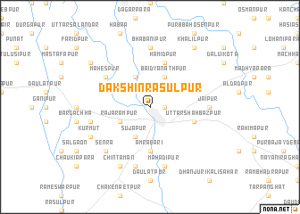 map of Dakshin Rasulpur