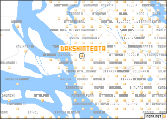 map of Dakshin Teota