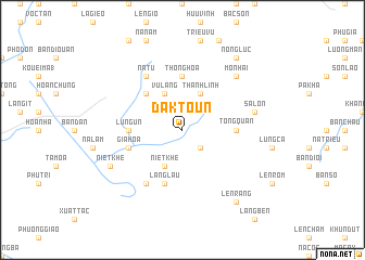 map of Dak Toun