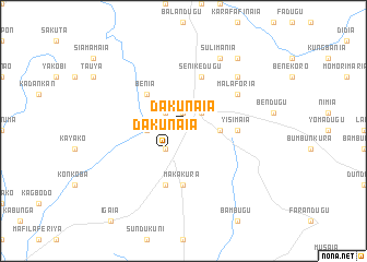 map of Dakunaia