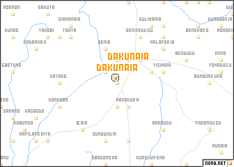 map of Dakunaia