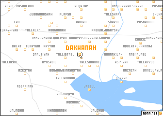 map of Dakwānah