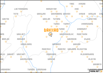 map of Dak Xao