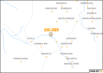 map of Dalaba