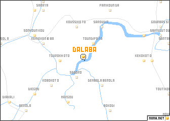map of Dalaba