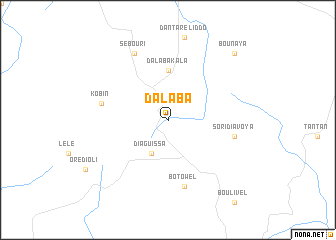 map of Dalaba