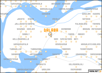 map of Dalaba