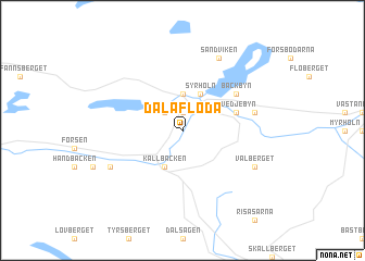 map of Dala-Floda