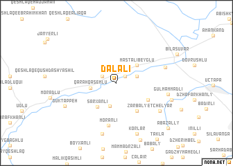 map of Dǝlǝli