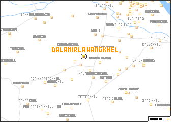 map of Dalamīr Lawang Khel