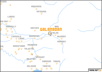 map of Dalanaoan