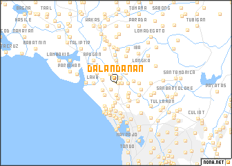 map of Dalandanan