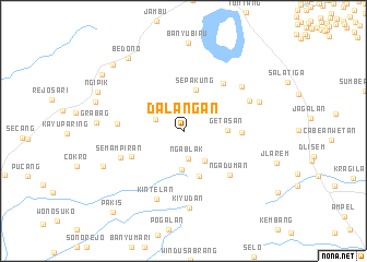 map of Dalangan