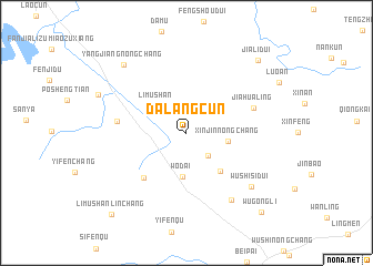 map of Dalangcun