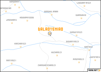 map of Dalaoyemiao