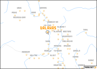 map of Dalawas