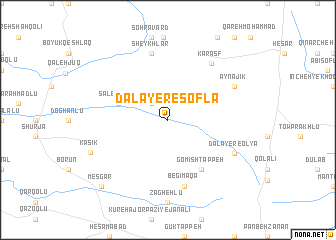 map of Dalāyer-e Soflá