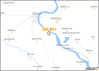 map of Dalbey