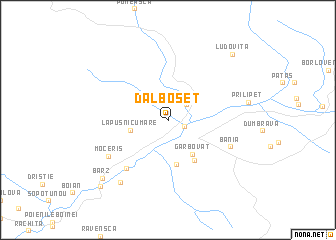 map of Dalboşeţ