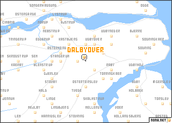 map of Dalbyover