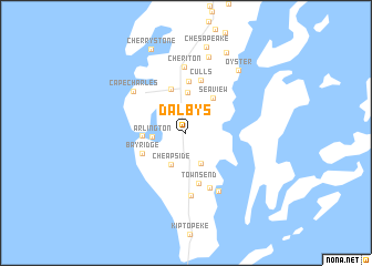 map of Dalbys