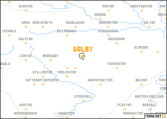 map of Dalby